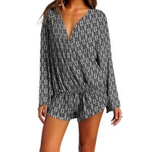 Vitamin A beach cover-up romper kimono